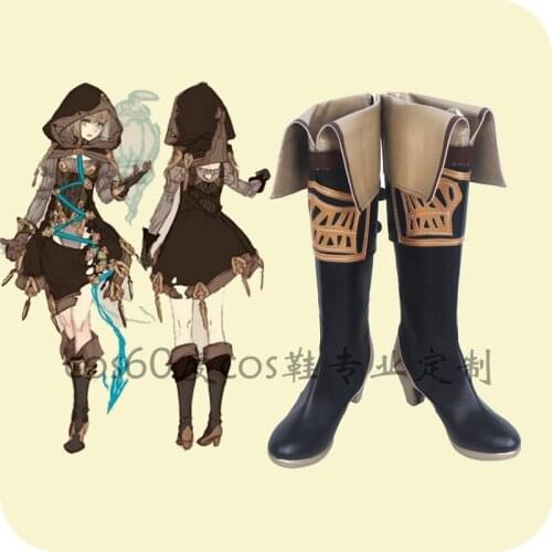 Anime Cosplay SINoALICE Hansel Gretel Shoe Cosplay Women Punk Boots Custom Made A