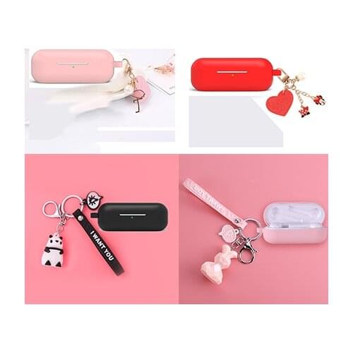 Luxury flower keyring case For Huawei freebuds 3i case honor flypods 3 case cute cartoon keychain freebuds 3 i headphone cover