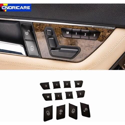 Black Car Door Memory Switch Unlock Sequins Decoration For Mercedes Benz X204 X156 C117 W204 W212 W166 Modified Styling