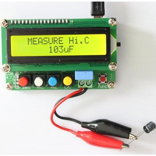 LC100-A Digital LCD Capacitance Meter Inductance Table Meter Frequency 1pF-100mF 1uH-100H Multifunctional Measuring Instrument