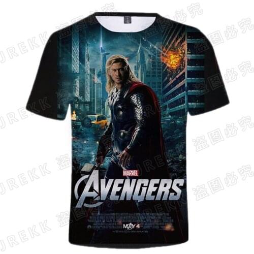 New Marvel 3D T Shirt Men Women Children Fashion Short Sleeve The Avengers Thor Printed T-shirt Summer Short Sleeve Tops Tee