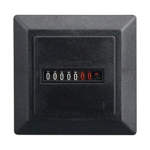 HM-1 Hour Meter Mechanical Hour Meter Non-resettable Quartz Sealed Time for Generator Air Compressor Smoke Machine Industry