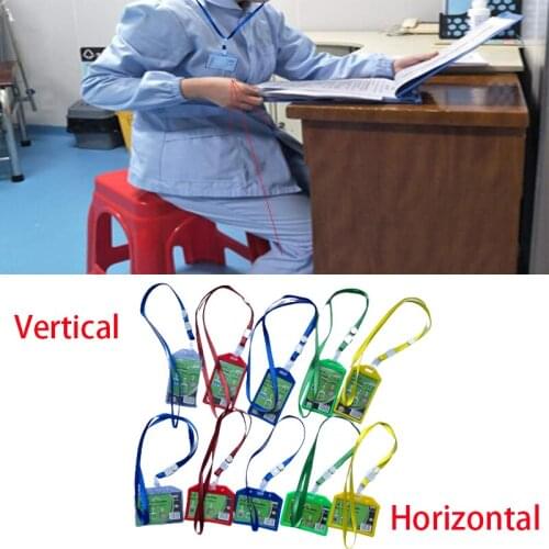 1pcs Nurse Accessories Hospital isolation Ward Dorctor Identification ID Pass Work Name Card Badge Holder with Hang Neck Lanyard
