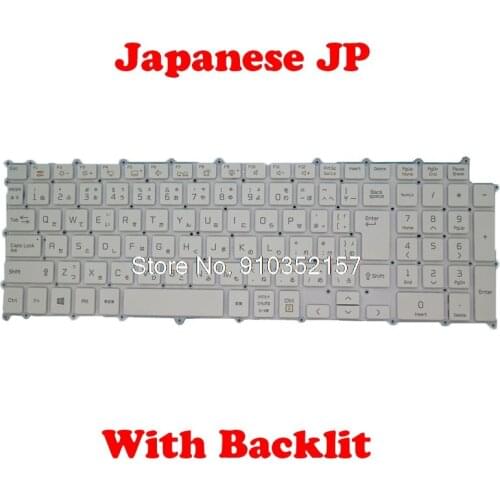 Backlit JP Keyboard For LG gram 17 17Z90N AEW74109804 SG-90980-XRA SG-90980-2VA SN3890BL 19A6XJ190629 19A6A-JA Japanese NO Frame