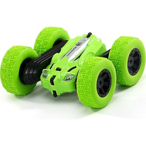 Wireless remote control car stunt off-road vehicle remote control car double-sided rolling charging dump truck light toy car