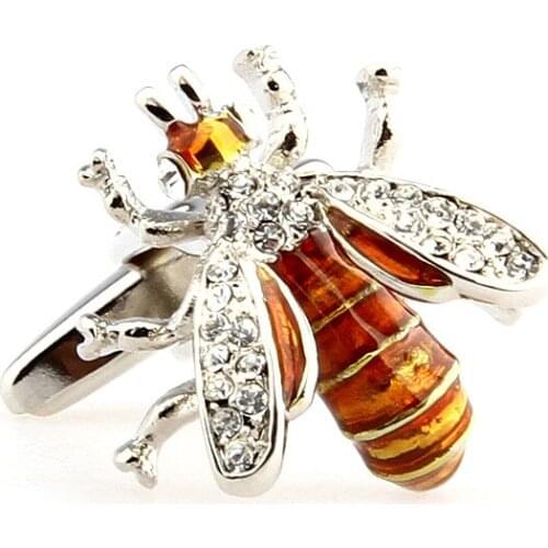 Men Jewelry Novelty Bee Shape Cufflinks High Quality Mens Wedding Groom Party Shirt Dress Sleeve Cuff Links,Free shipping