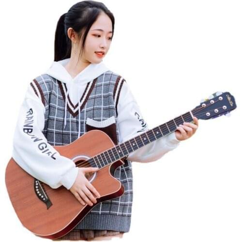 New snowboard guitar beginners student 38 "folk wood guitar novice adult guitar