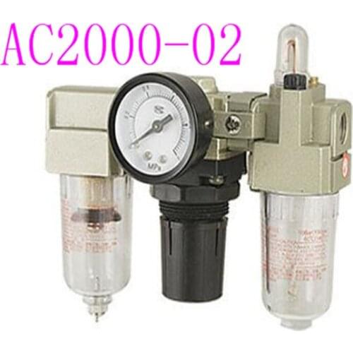 Pneumatic Air Pressure Filter Regulator Compressor Oil Water Separator source processor AC2000-02 Air Filter Regulator