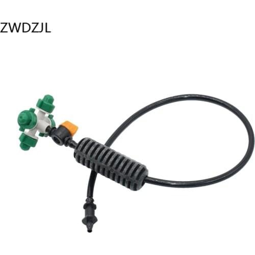 Fog nozzle Cross Atomizing nozzle Greenhouse drip irrigation Drippers Sprinkler WATER SPRAY To garden Detachable 10set