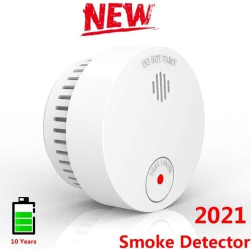 With Battery Smart Fire Alarm Smoke Sensor Remote Smoke Alarm Detector Voice Warn Sensor Home Security Protection High Sensitive