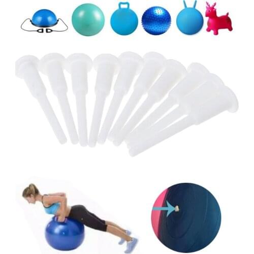 10pcs Yoga Ball Air Plug Fitness Jump Horse Horn Balls Valve Plugs nozzle Dowels
