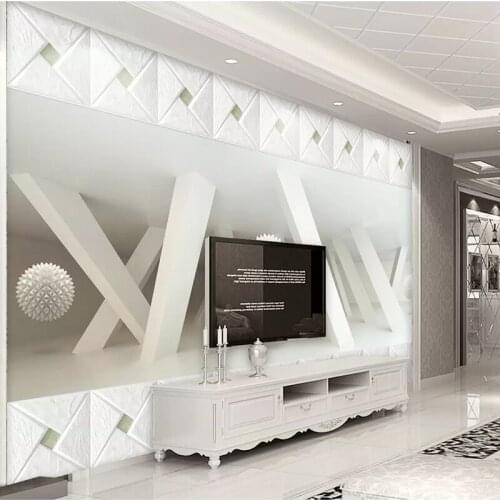 3D Fashion Three-dimensional Space Wall Cloth 3D Wall Paper For 3 D Living Room Sofa TV Bedroom Background Decorative 3D Mural