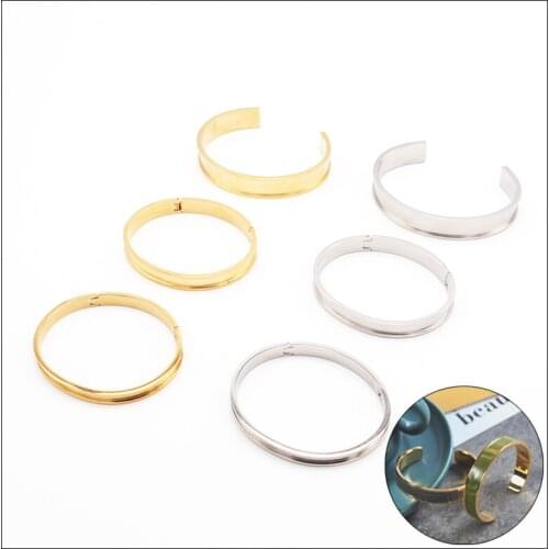 Stainless Steel Veneer Bracelet Bracelet Inner Core Accessories with Leather Bracelet