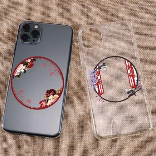 Vintage Window Photo Frame Phone Case for iPhone X XR XS 11 Pro MAX 7 8 6 6S Plus 9 SE2020 Transparent Soft Shell Back Cover