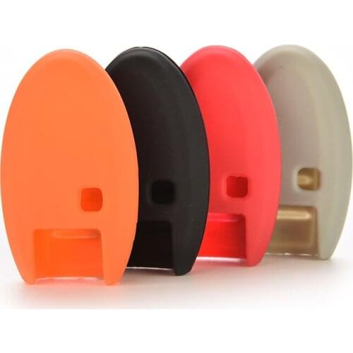 Black Orange Gray Red 4 Buttons Hot silicone car key cover case shell fob Shell for Nissan Altima Maxima