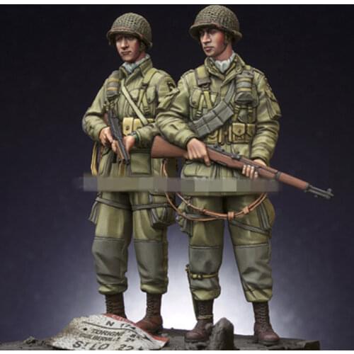 1/35 Resin Figures Model Kits WW2 Us airborne troops SET Unassembled unpainted