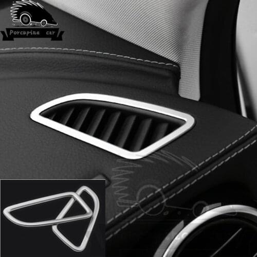 Front Car Style Air Outlet Air Conditioning Sequins Stainless Steel Stickers For Mercedes GLC260 300 C-Class C180 C200L