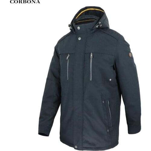 CORBONA 2021 New Arrival Autumn Men’s Jacket High Quality Windproof Outdoor Warm Business Casual Male Clothing Winter Coat Parka