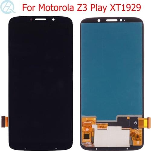 Original Z3 Play AMOLED For Motorola Z3 Play LCD Display 6.01" Moto Z3 Play XT1929 Display Touch Screen Glass Panel LCD Parts