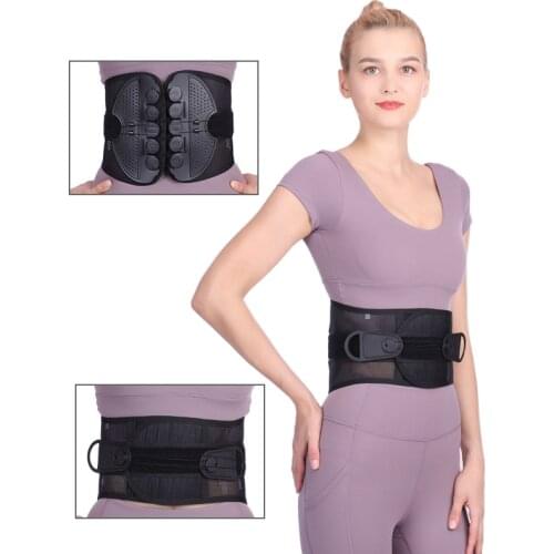 Newest Design Pulley System Breathable Mesh Orthopedic Lumbar Posture Corrector Back Brace Waist Support Belt Relieve Fatigue