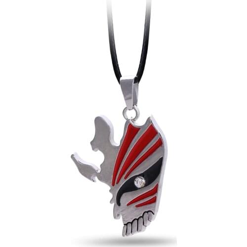 BLEACH Choker Necklace Kurosaki ichigo Mask Pendant Men Women Gift Anime Jewelry Accessories YS11142