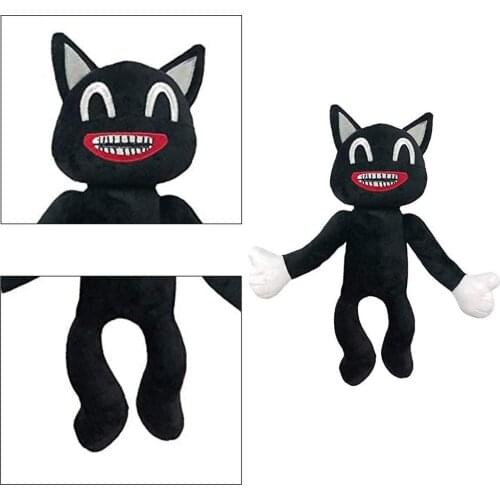 Anime Siren Head Plush Toy Legends Of Horror Black Cat Stuffed Doll Juguetes Sirenhead Peluches Toys for Christmas Children Gif