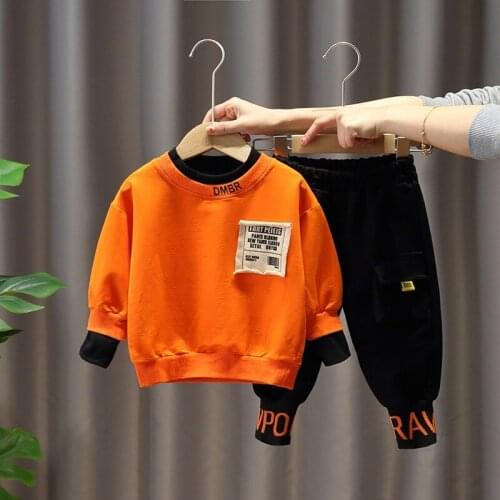 Casual Halloween Clothes Spring Autumn Toddler Boy Clothes 2 Piece Sets Korean Cloth