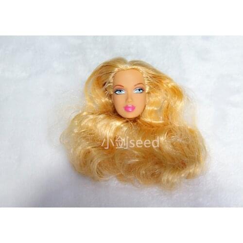 Rare Fashion Doll Head Make Up Doll Head DIY Toys Girl Birthday Gift Collection Suit 28cm body