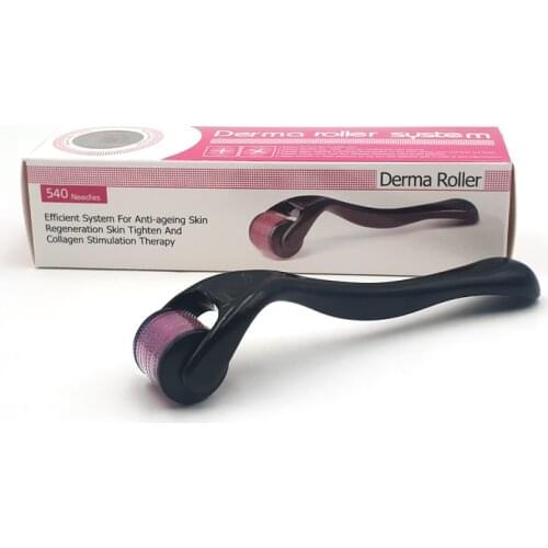 Micro Needle Roller Derma Roller Dermaroller Titanium Hair Regrowth Beard Growth Anti Hair Loss Treatment Thinning Hair Receding