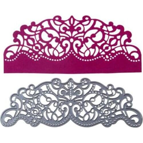 Making Scrapbook Greeting Card Decor Lace Hollow Frame Metal Cutting Dies Stencil Frame Embossing Template