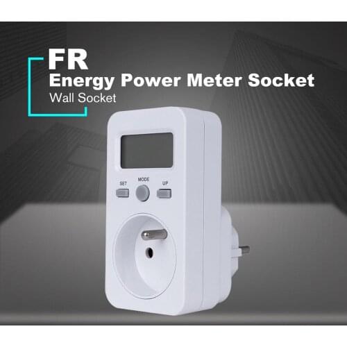 KWE-PMB03-F/KWE-PMB03-B Small Screen Power Metering Socket Electric Power Monitor Intelligent Billing Socket Billing Device