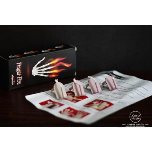 Close-up Magic Finger Fire Magic Trick Stage Magic Accessory Magia Toys Magic Prop Wholesale 1 set=4pcs