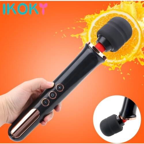 10 Modes Magic Clit Vibrator Wand Massager Lesbian Vagina Vibrator Body Massager USB Masturbator Sex Toy for Women Waterproof