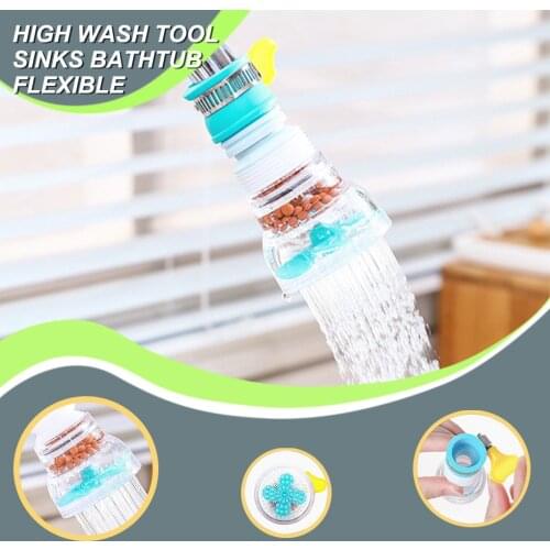Rotatable Water Faucet Filter Swivel Head Water Saving Tool Foldable Stretchable Nozzle Tap
