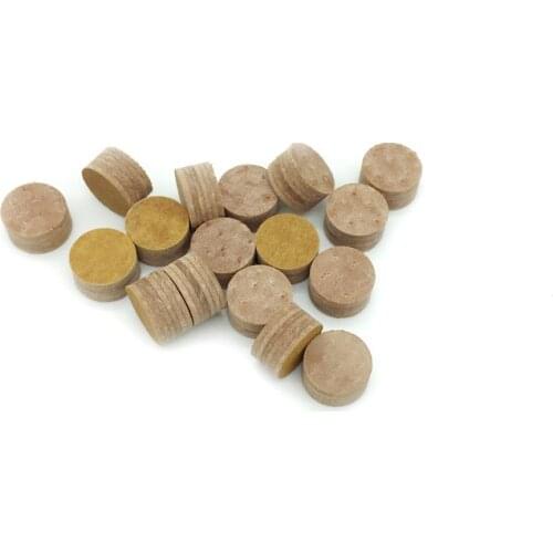 Xmlivet 10pcs/lot New Brown 14MM Carom cue tips 6layers pigskin leather high quality Billiard Pool tips Billiard supplies