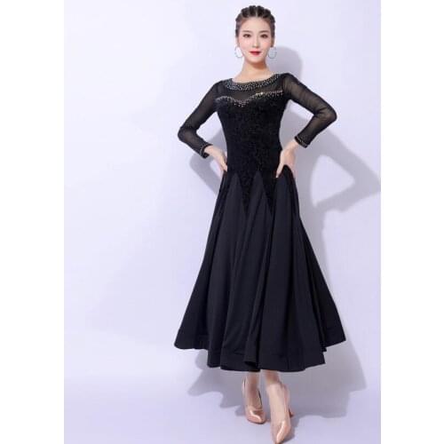 Woman Waltz swing dress national standard dance dress womens performance dress competition clothes social dance DRESS