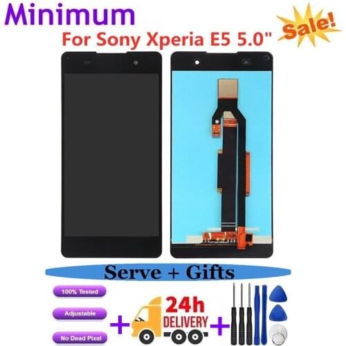 For Sony Xperia E5 5.0" LCD Display Touch Screen Digitizer Assembly Replacement Parts + Free Tools For Sony E5 F3311 F3313 LCDs