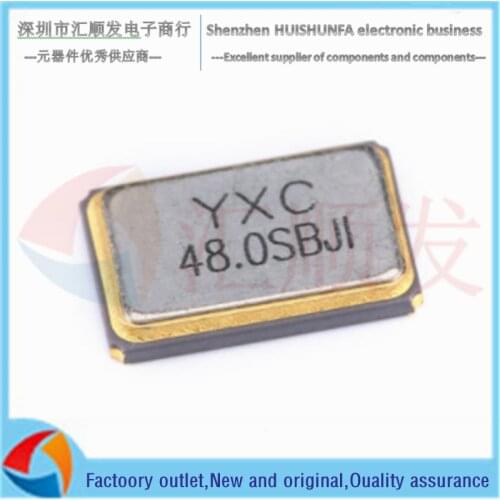 2pcs!!! 5032 SMD passive crystal oscillator / YSX531SL 48MHz 10PPM 20pF X503248MSB4SI 4 feet