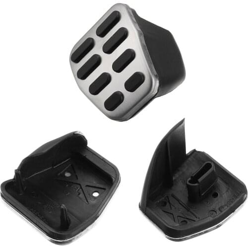 3pcs MT Car Pedal Brake Clutch Footrests Cover Set For JETTA MK5 MK6