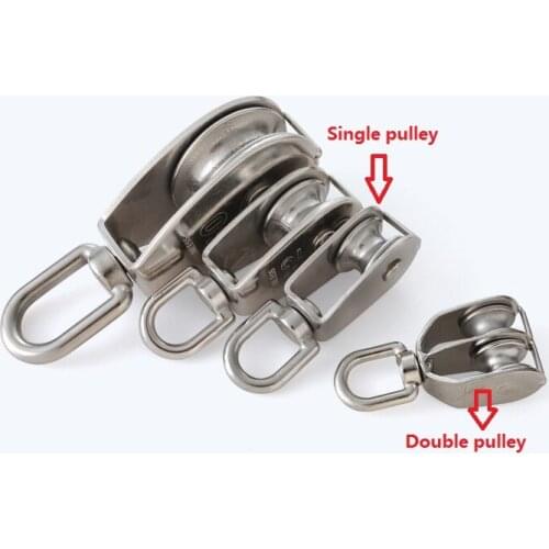 304 stainless steel fixed pulley double pulley single pulley lifting pulley M15 M20 M25 M32 M50 M75 M100