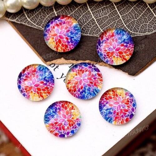 40PCS 12mm)/Round12mm 20mm 25mm 30mm Glass Cabochon DIY For jewelry finding Cameo Setting,Dome Flat Back Beads-301-8