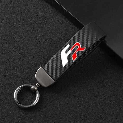 4S High-Grade Carbon Leather Car Key Chain for Leon FR Ibiza Altea Exeo TOLEDO Leon EXEO Mk3 Mk2 5f Ateca Altea FR Car