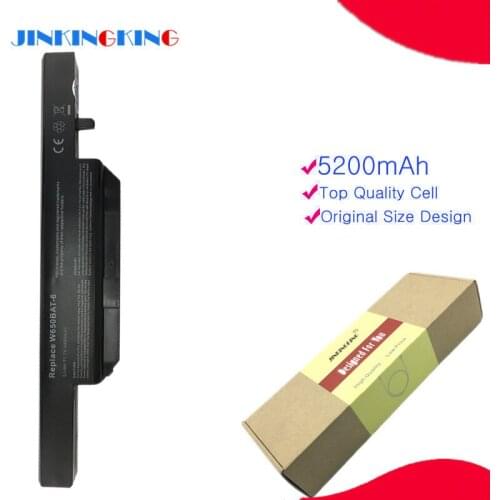 4400 mAh Laptop Battery for Hasee K610C K650D K570N K710C K590C K750D series Clevo W650S W650BAT-6 batterie