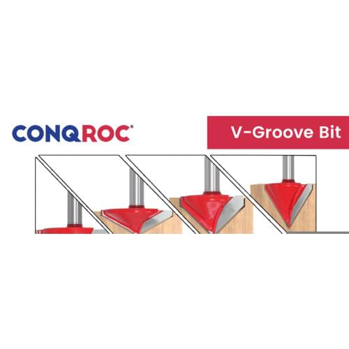 8mm Shank 3D V-Groove Router Bit 60 | 90 | 120 | 150 Degree CNC Wood Milling Cutter