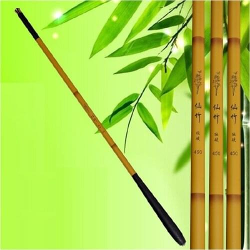 Albacore Bamboo color Taiwan fishing Rod light hand pole suitable for leisure fishing short Folding length