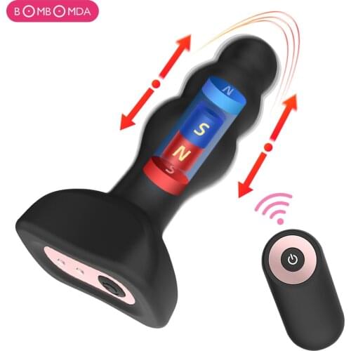 Anal Plug Vibrator Sex Toys for Men Powerful Vibrating Silicone Butt Plug Toy for Woman Anal Dildo Adult Erotic Toy USB Charging