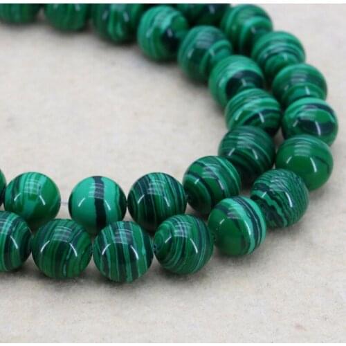 New!12mm Green malachite round loose beads 15inches 2 piece/lot DIY stone beads suitable for women jewelry handmade design