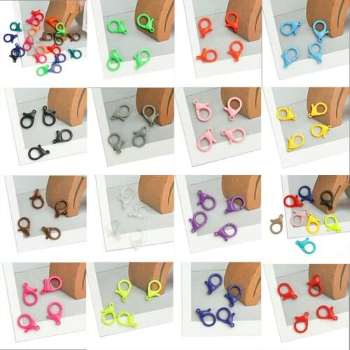 New Fashion 25x17mm 10pcs Keychain Metal Button Chain Wire Key Holder Keyring Rings For DIY Women Men Jewerly Making Accessories