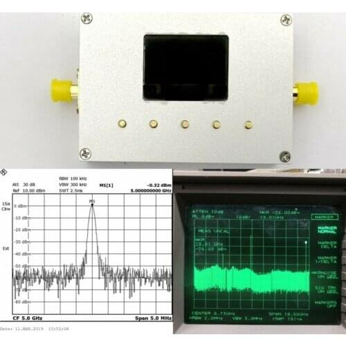 LMX2595 10MHz-19GHz RF Signal Generator Frequency Source Sweep + OLED +Software