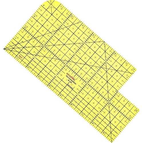 Hot Ironing Ruler Seam Area High Temperature Ruler Gauge DIY Craft Stitching Supplies Measuring Accessory 10 x 5 inches
